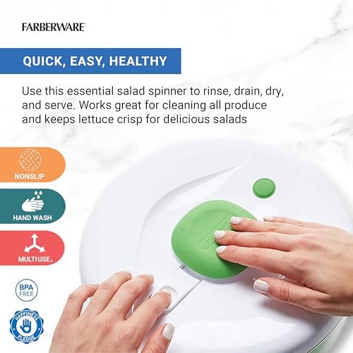 Pro Pump Salad Spinner with Bowl and Colander