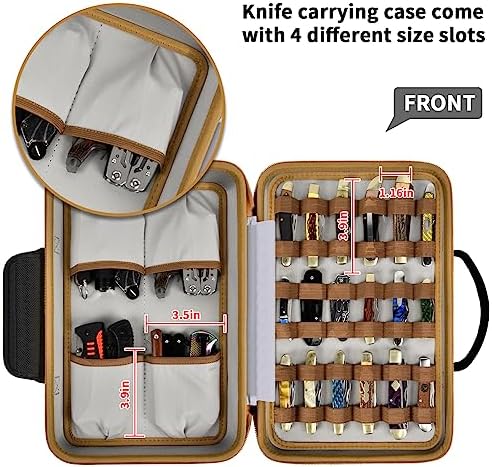 ANKHOHKnife Case for Pocket Knives Brown