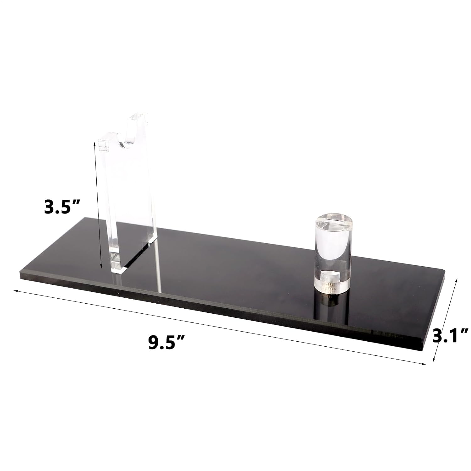 KAFENDA Black Acrylic Knife Display Stand - Sturdy Safety and Style
