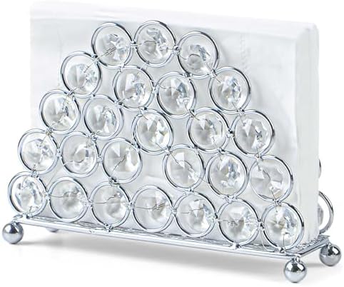 Crystal Napkin Holder Luxury Silver Design