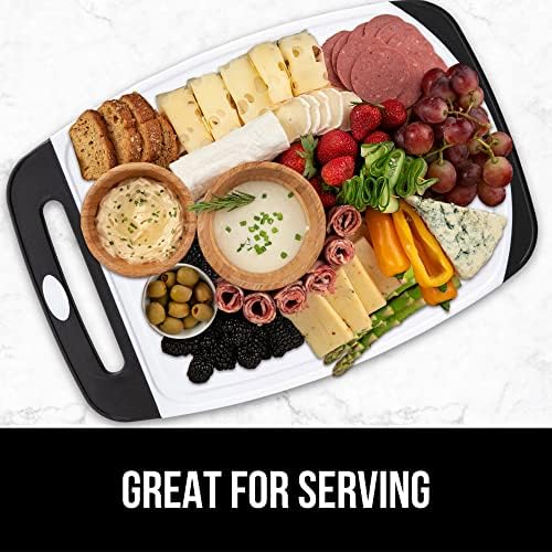 GORILLA GRIP 3-Piece BPA-Free Reversible Kitchen Cutting Board Set