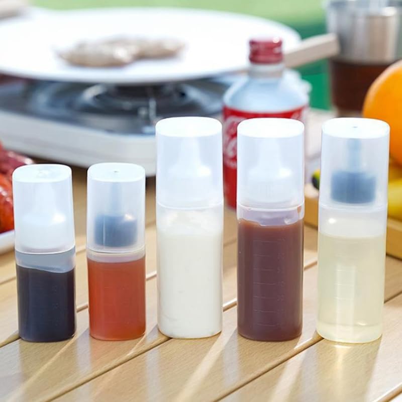 Generic Mini Squeeze Bottle Seasoning Box Oil Container Ketchup Mustard Dispenser