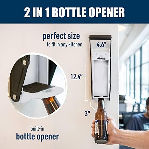 Mckay 12 Oz Metal Can Crusher - Wall Mounted