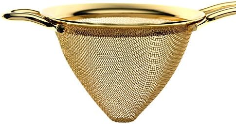 The Perfect Gold-Trimmed Cocktail Strainer