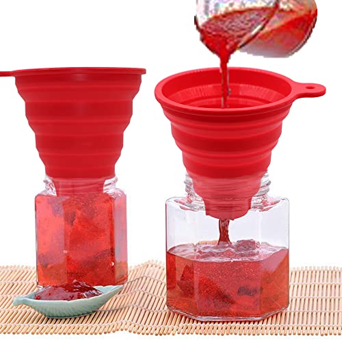 KongNai Silicone Collapsible Funnel for Canning