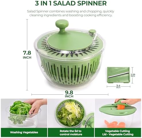 SUSTEAS Salad Spinner Efficient Kitchen Tool