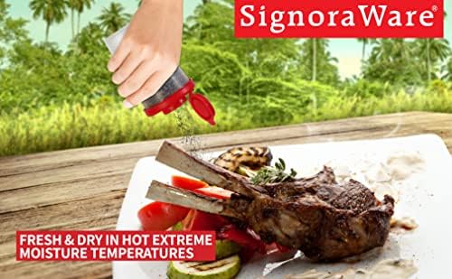 SIGNORA WARE Salt Pepper Shakers Set - Essential Camping Accessories