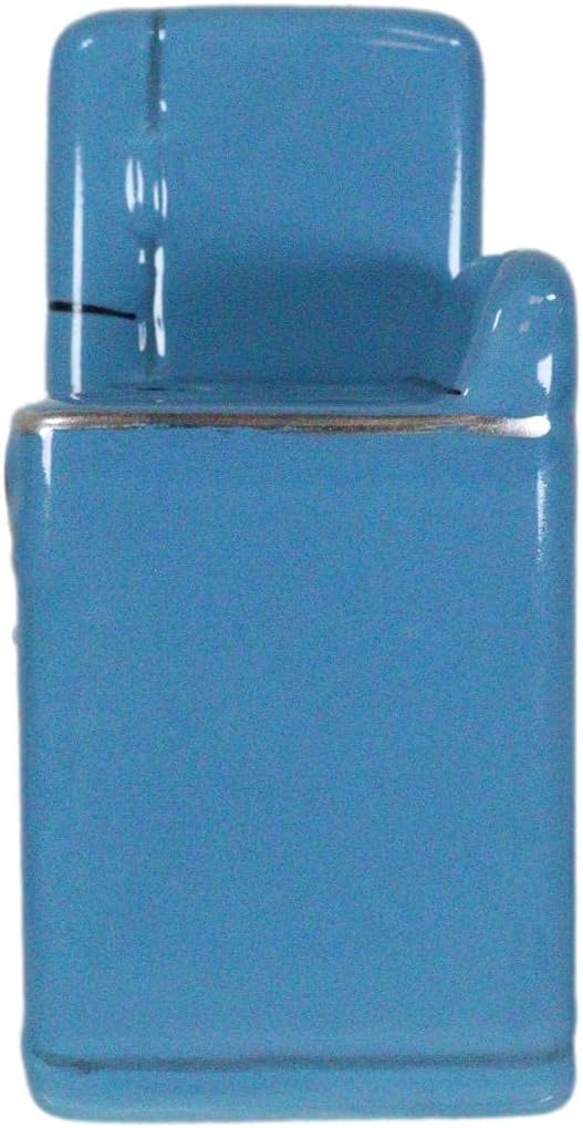 Ebros Retro Blue Fridge and Stove Salt and Pepper Shakers Set