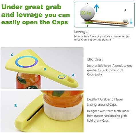 Ergonomic twists off bottle opener for seniors