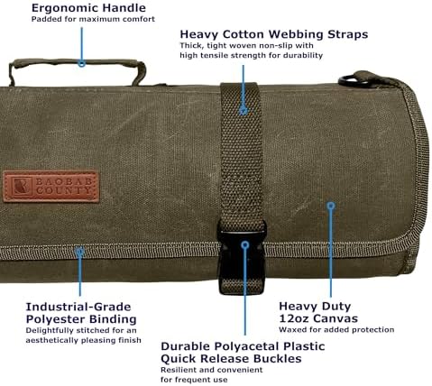 Baobab CountyArmor-Park knife roll bag for TSA-Compliant Storage
