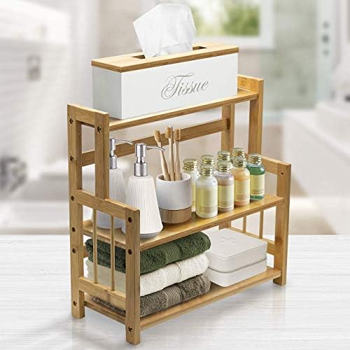 Sorbus 3-Tier Bamboo Spice Storage Organizer