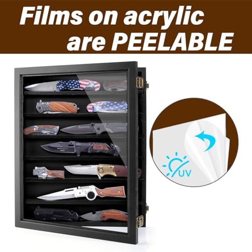 ULTRGEE Wall Mounted Knife Display Case