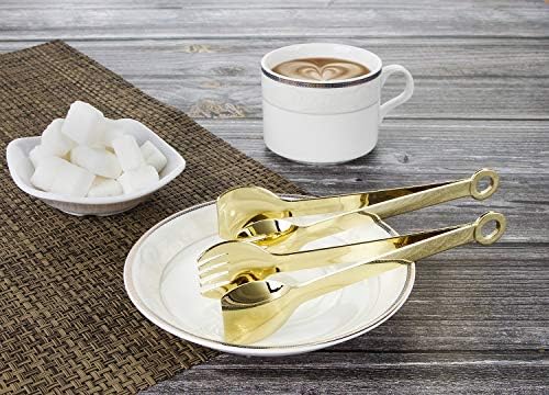 Stainless Steel Appetizer Tongs Set of 4