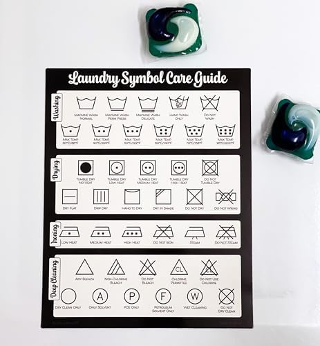 Magnets Symbols for Laundry Care