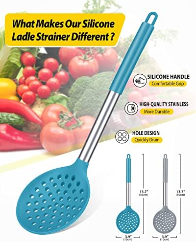 High Heat Resistant Kitchen Ladle Strainer Set