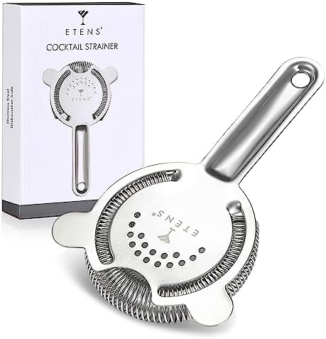 Stainless Steel Cocktail Strainer Silver Reusable Bar Tool for Drinks