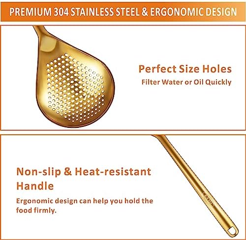 YimiArtisan-Grade 304 Stainless Steel Ladle Set for Cooking and Serving