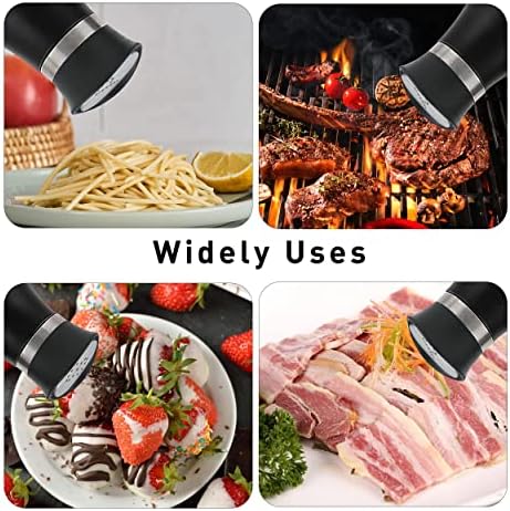 Lonffery Salt Pepper Set Stainless Steel Glass Elegant Design for Daily Use