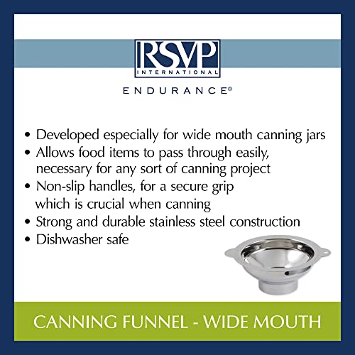 RSVP International Endurance Canning Funnel 188 Stainless Steel