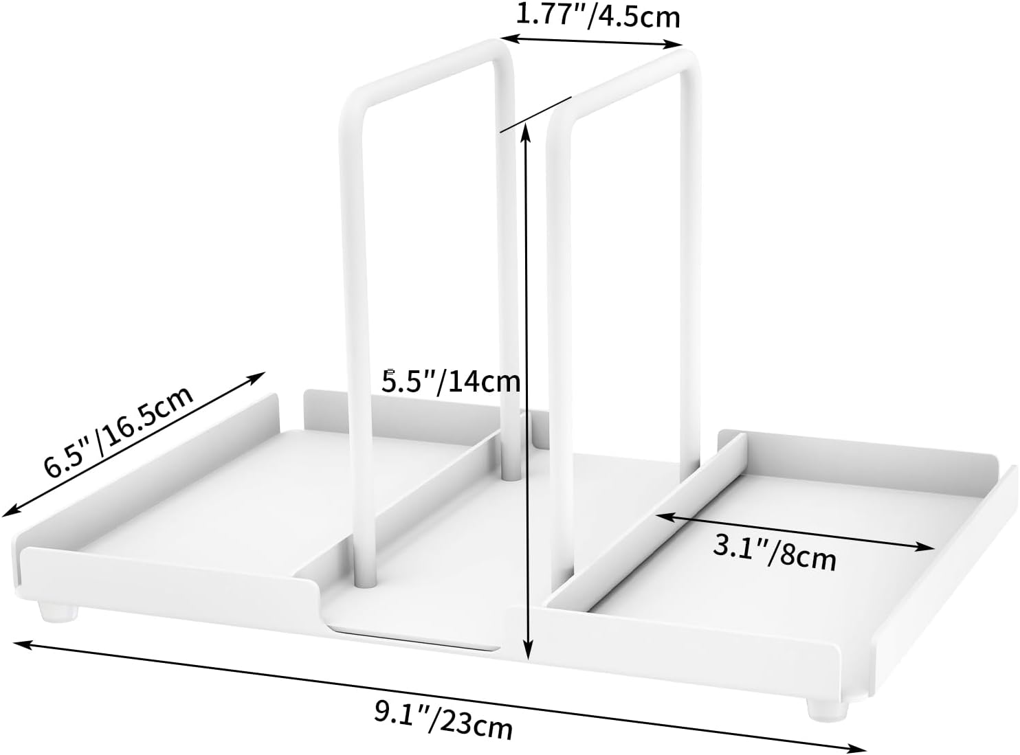 AudmoreSturdy Metal Napkin Holder with Salt Pepper Shakers White Design
