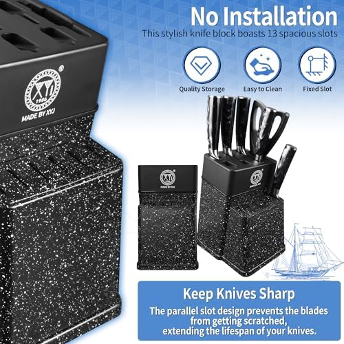 XYJ Knife BlockMove Your Kitchen clutter with this Multi-Purpose Holder Stand