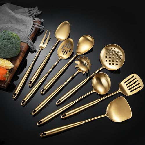 9-Piece Stainless Steel Cooking Utensils Set