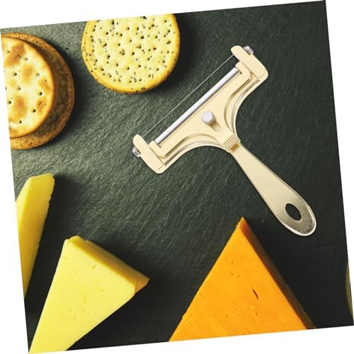 Golden Aluminum Alloy Cheese Slicer for Cream Cheese Butter