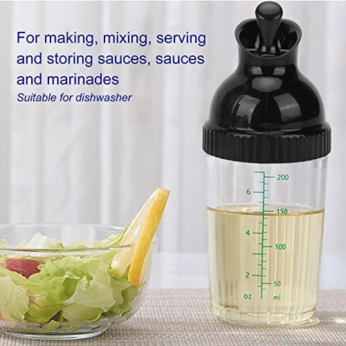 FLEXMAN Salad Dressing Shaker 200ml Black 1