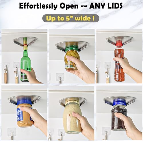 Upgraded Stainless Steel Jar Opener for Seniors 1