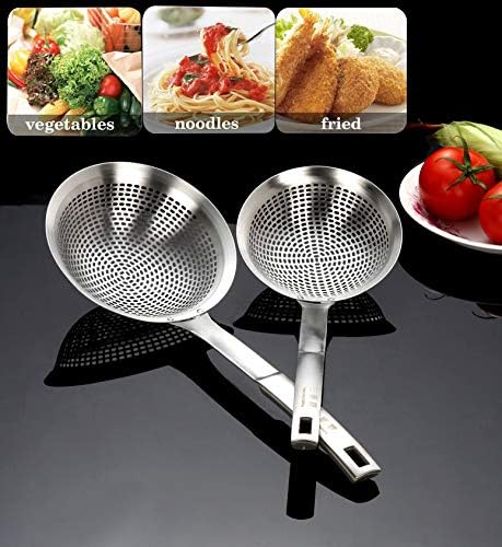 Heavy-Duty 145 Stainless Steel Skimmer Spoon for Cooking Frying