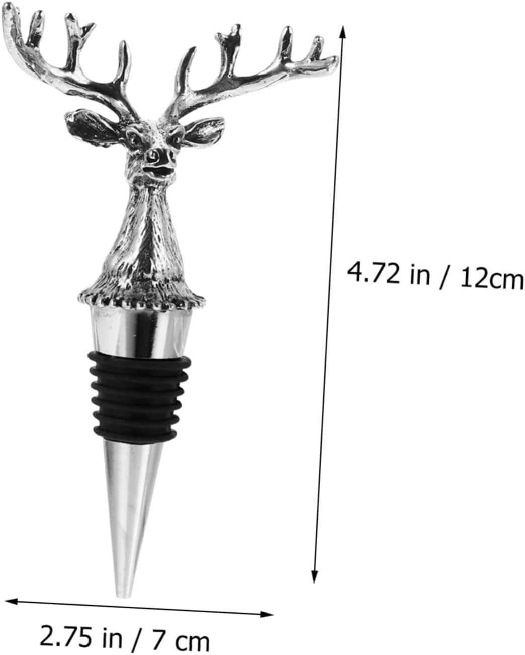 Elegant Deer Head Wine Bottle Stopper