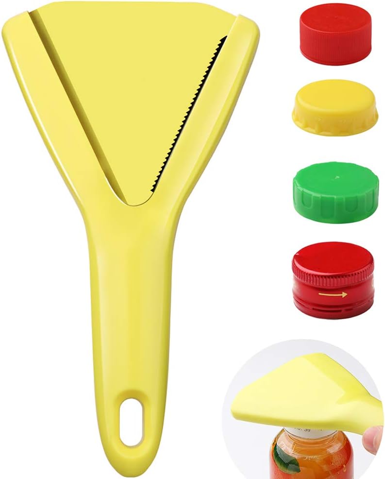 Ergonomic twists off bottle opener for seniors