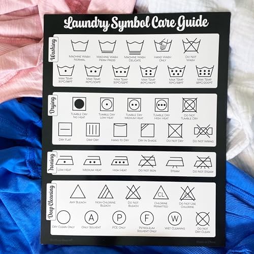 Magnets Symbols for Laundry Care