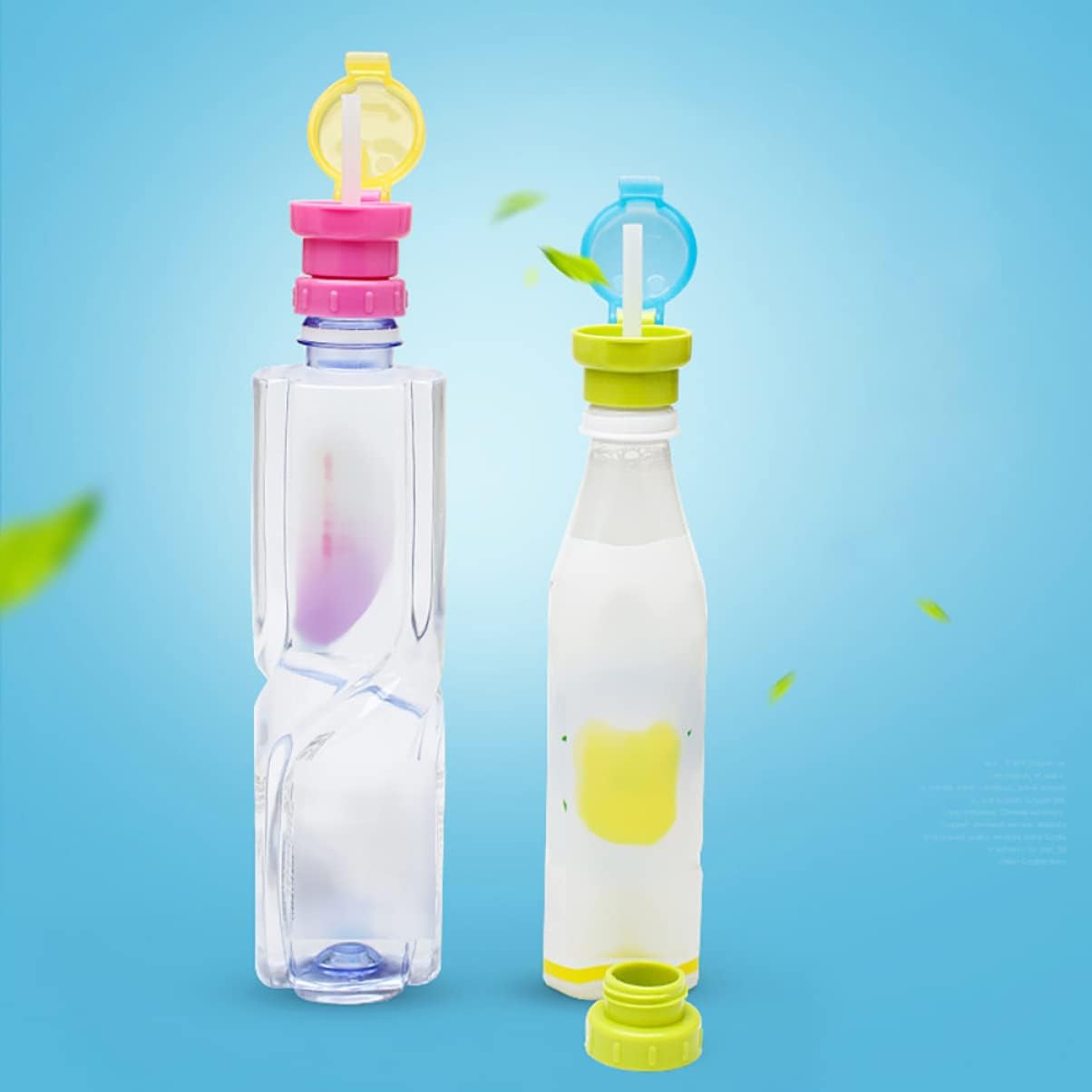 Dual Purpose Bottle Straw Caps for Boys Girls Portable Leakproof