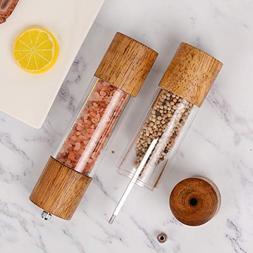 Premium Acrylic Salt Pepper Grinder Set