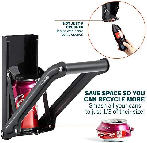 HomeBuddy Aluminum Can Crusher - Compact Sturdy for Recycling