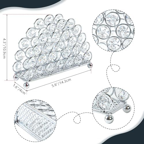 Crystal Napkin Holder Luxury Silver Design