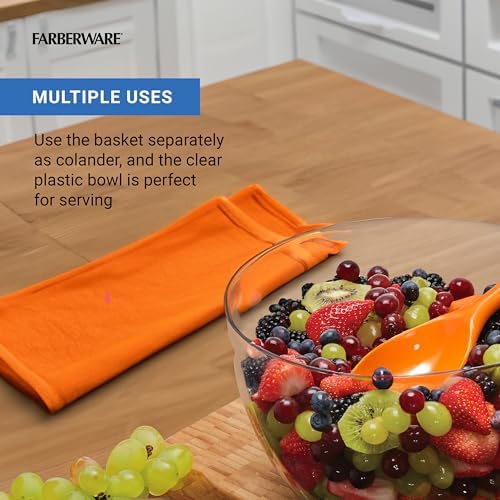 Pro Pump Salad Spinner with Bowl and Colander