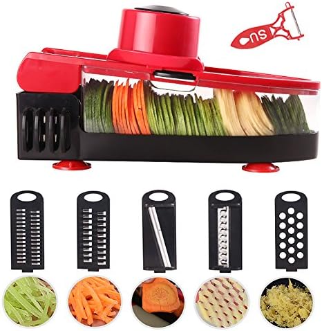 Professional Sliced Vegetables with 5 Blades