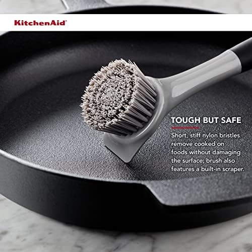 Preserve Seasoning with KitchenAid Cast Iron Sink Brush