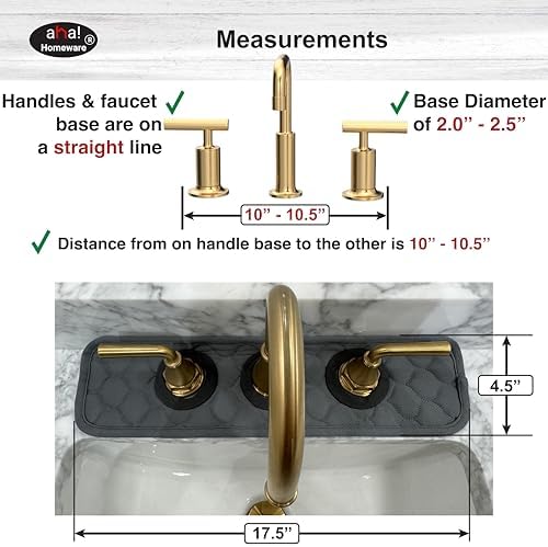 AHAHOMEWARE 3-Round Sink Splash Guard