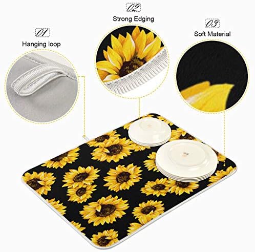 Sturdy Premium Microfiber Dish Drying Mat