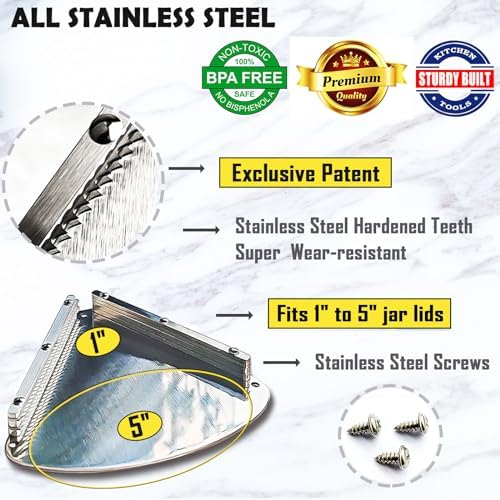 Upgraded Stainless Steel Jar Opener for Seniors 1