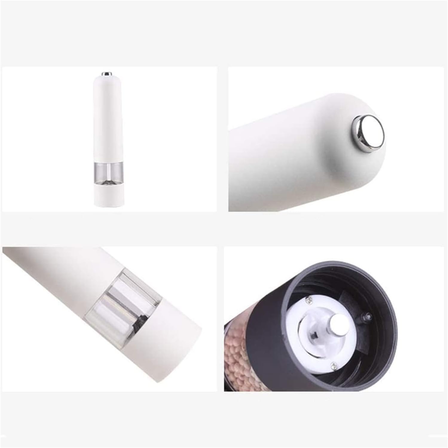 Elegant Electric Salt Pepper Mill Set with LED Light