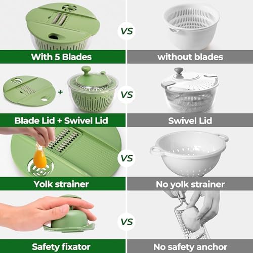 SUSTEAS Salad Spinner Efficient Kitchen Tool