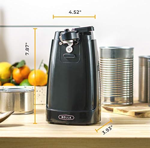 Bella Electric Multifunctional Jar and Can Opener Black