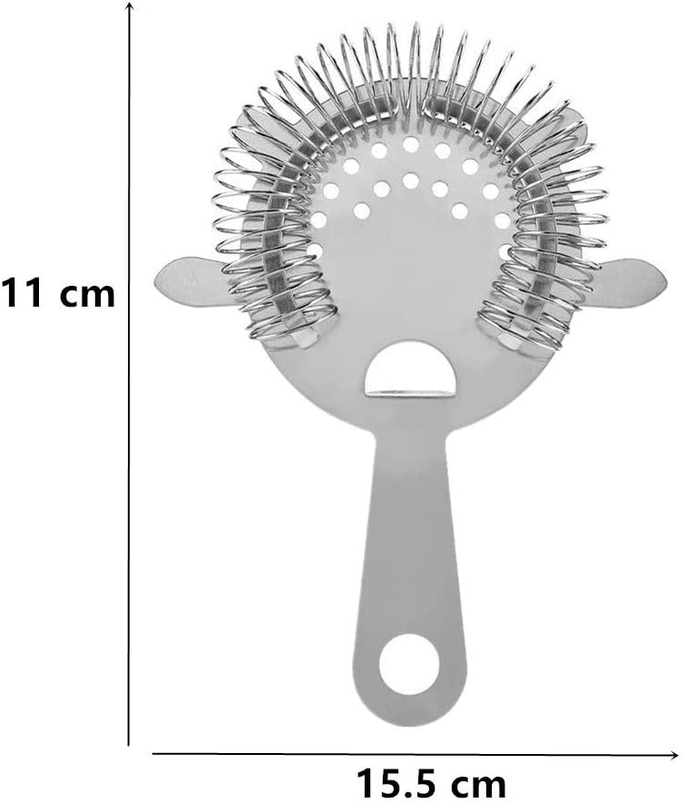 2 Pack Stainless Steel Cocktail Strainer
