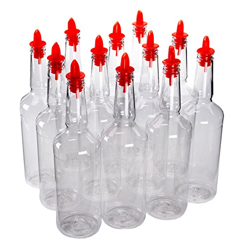 12-Piece Plastic Long Neck Wine Pourer Set
