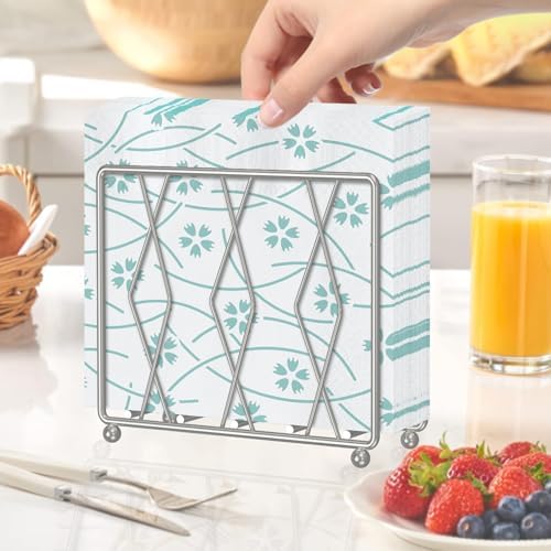 Modern Metal Napkin Holder Silver