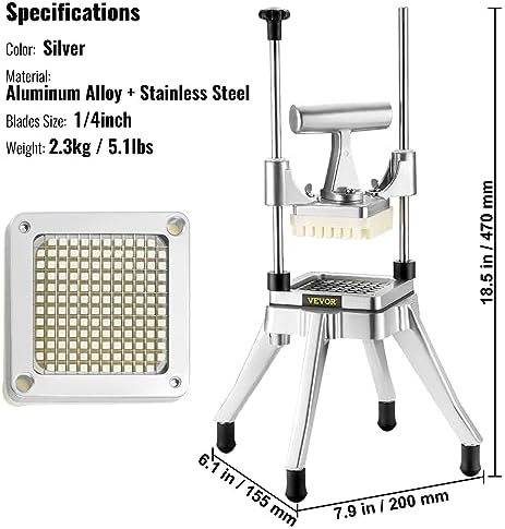 Stainless Steel Commercial Dicer with 14 Blade